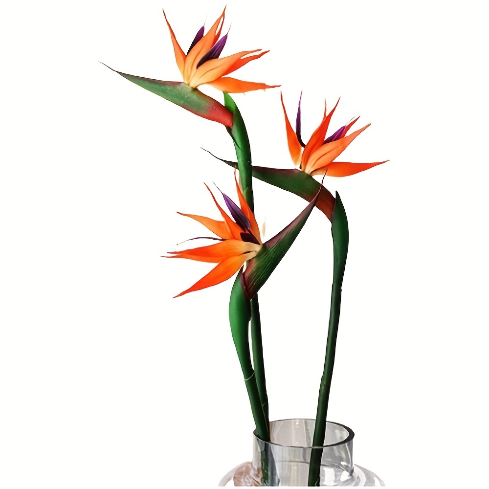 3 uds. De flores artificiales  - Bird Paradise Strelitzia reseña y precio