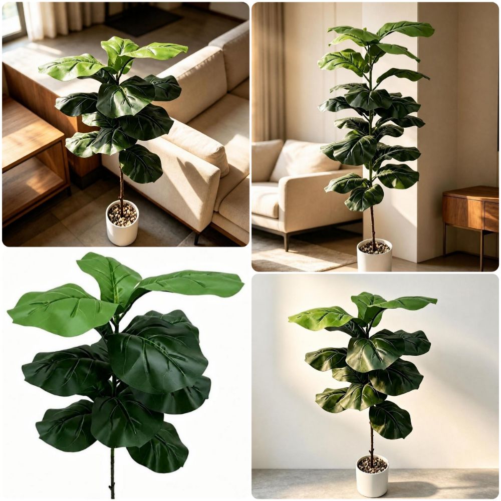 9/15/23 Hojas de Ficus Lyrata  - Ficus Lyrata Tree reseña y precio
